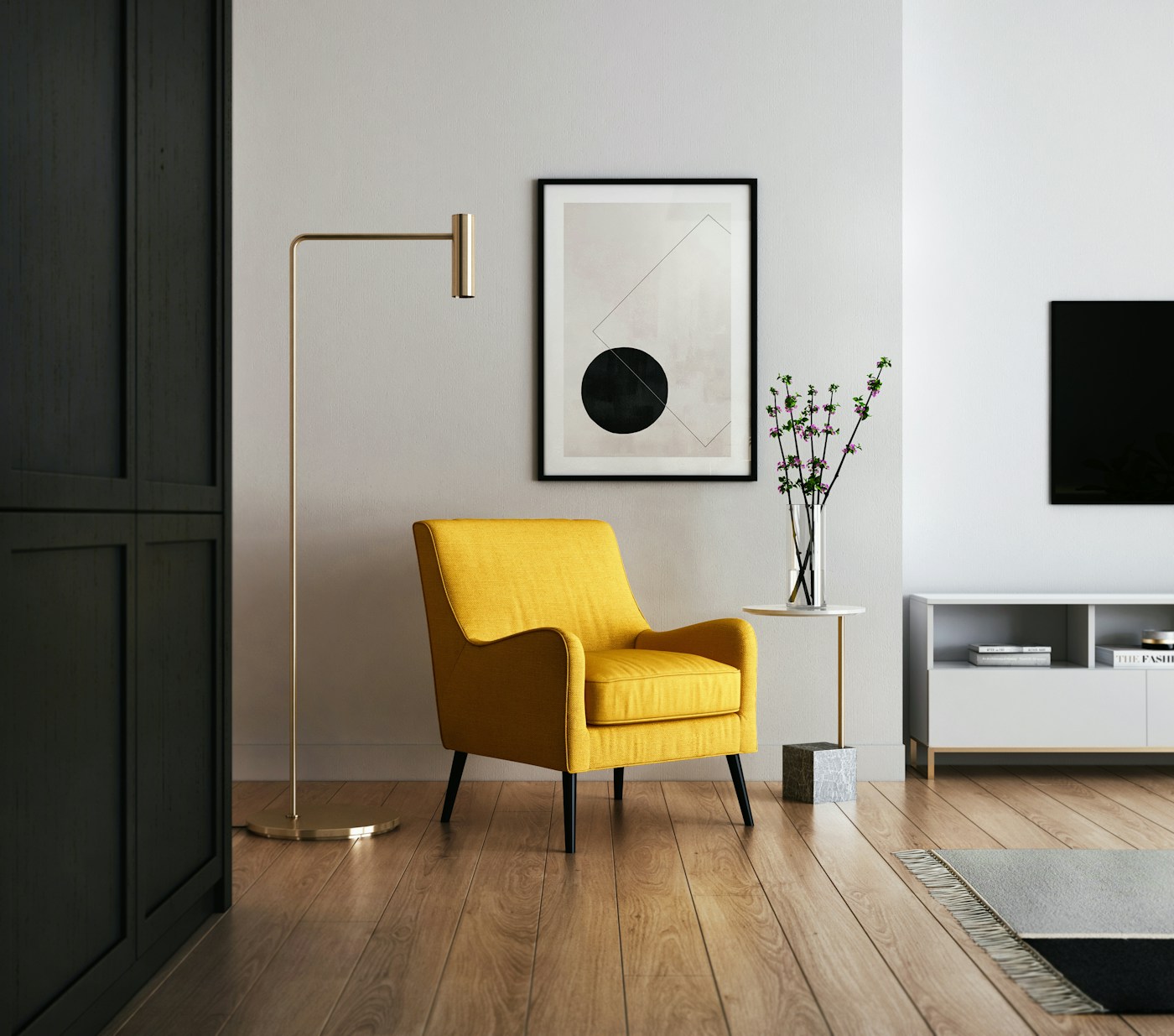 Minimal product display with clean surfaces