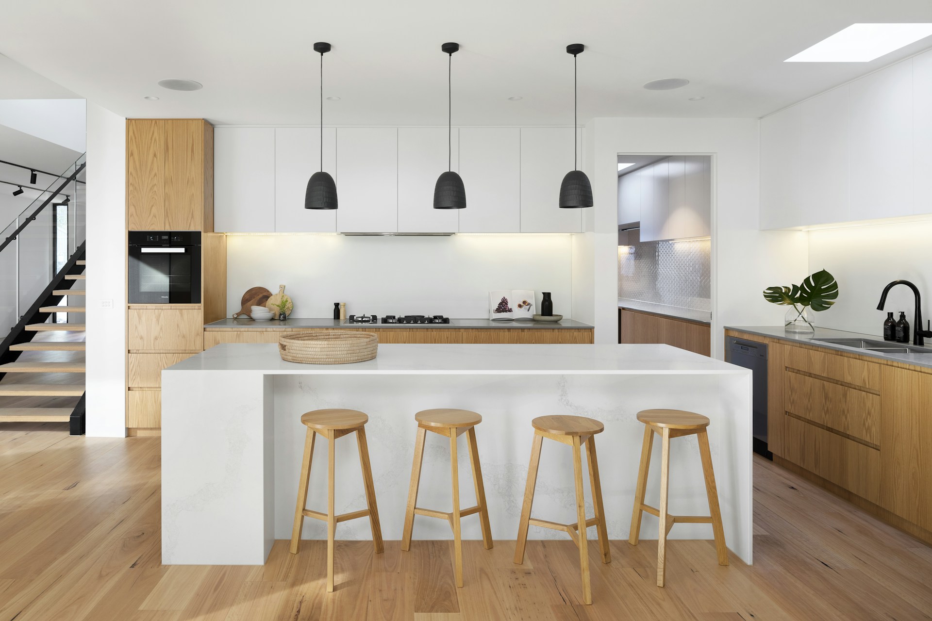 Bright contemporary kitchen interior